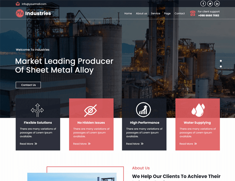 Site de Prezentare BiT4U Industry Website BiT4U