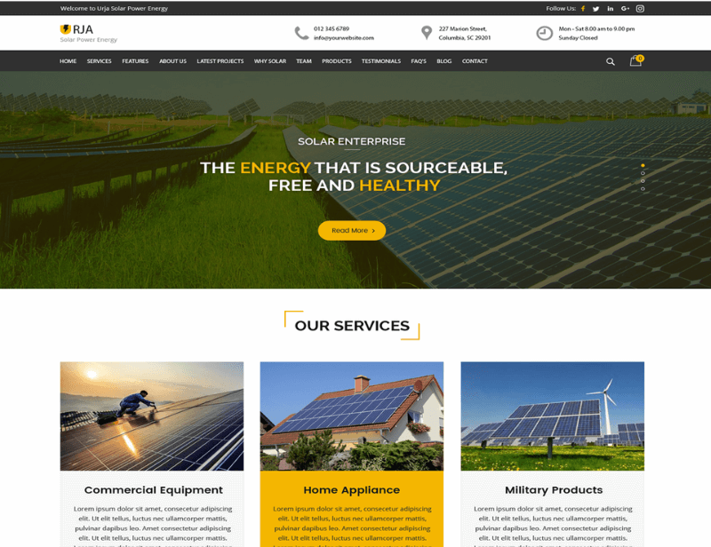 Site de Prezentare BiT4U Solar Energy Website BiT4U