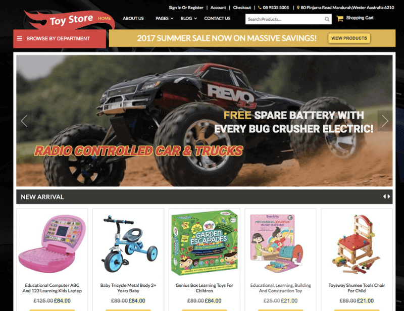 Magazin Online BiT4U Toy Shop Website BiT4U