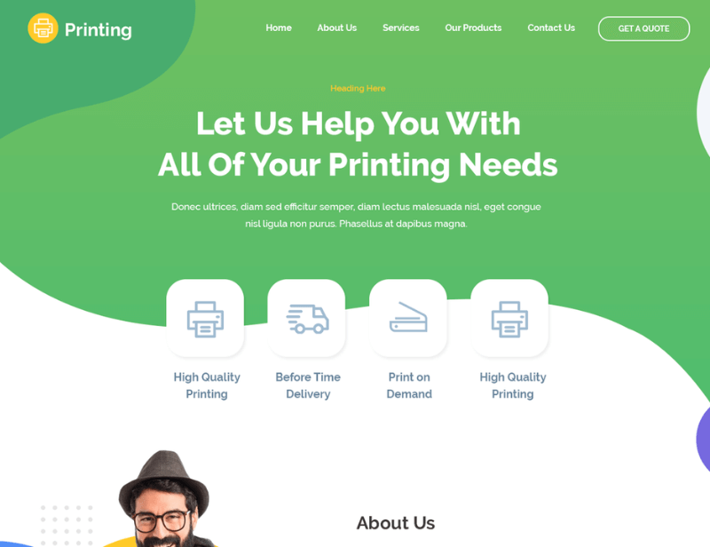 Site de Prezentare BiT4U Ultra Printing site prezentare BiT4U