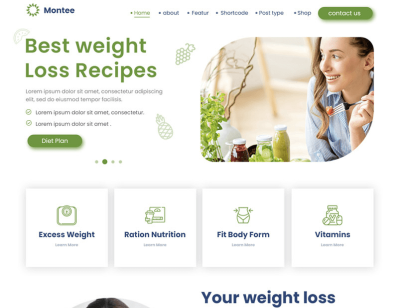 Site de Prezentare BiT4U Weight Loss Website BiT4U